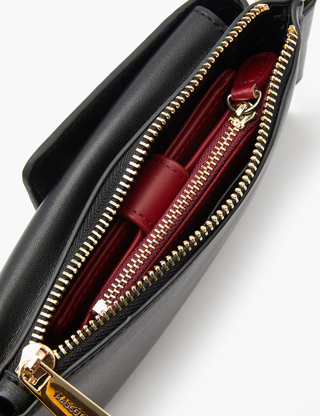 Черная женская сумка для мобильного MASCOTTE 602-2204-602 | ракурс 7