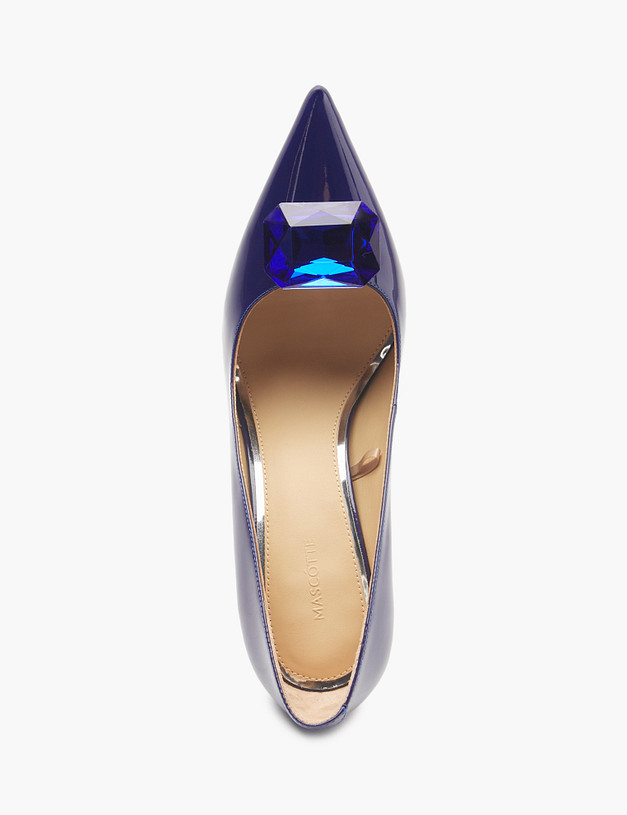 Синие женские туфли на шпильке MASCOTTE 172-5162512-0703 | ракурс 5