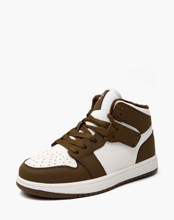 234-423921-0609 Ботинки для активного отдыха мальч./девич. и.кожа/ворсин молочн-корич, Mascotte JUNIOR