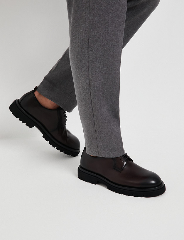 Коричневые мужские дерби MASCOTTE 175-522212-0109 | ракурс 1