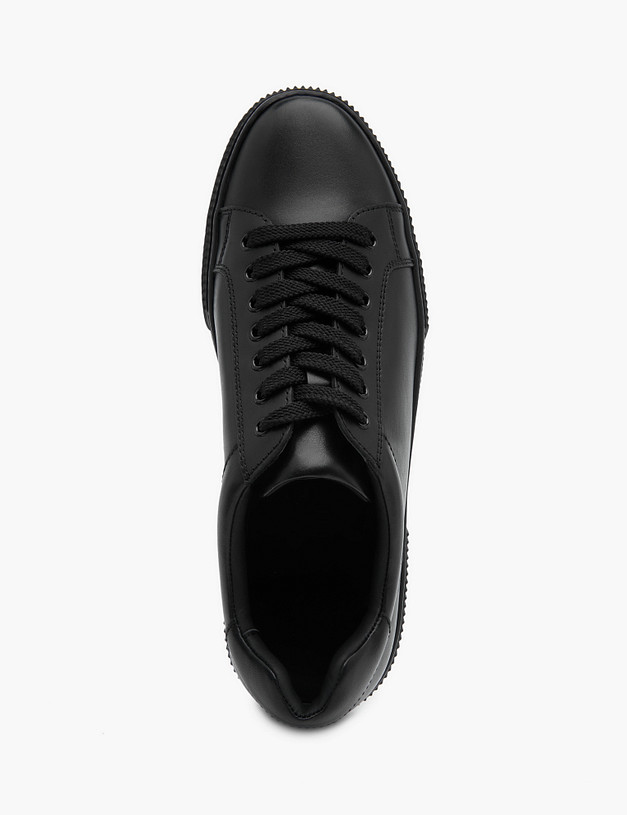 Черные кожаные мужские кеды MASCOTTE 58-3150313-3128M | ракурс 4