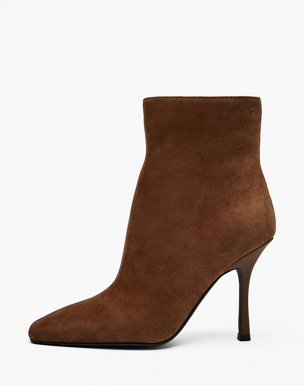 233-610221-0613 Полусапоги женские велюр/ворсин рыж, Mascotte