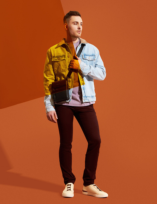 Молочные мужские кеды MASCOTTE 22-3132015-0101 | ракурс 1