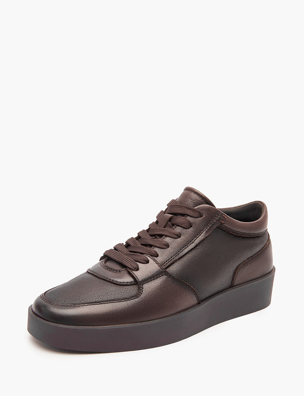 Коричневые мужские полуботинки на меху MASCOTTE 22-3270634-0109 | ракурс 2