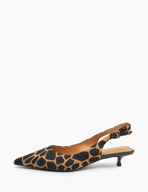 Женские туфли с анималистичным принтом  MASCOTTE 100-514611-0109 | ракурс 3 Женские туфли с анималистичным принтом  MASCOTTE 100-514611-0109 | ракурс 3
