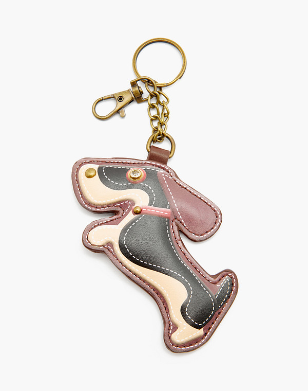 602-3131-609 Брелок жен. и.кожа/б.п. корич, Mascotte