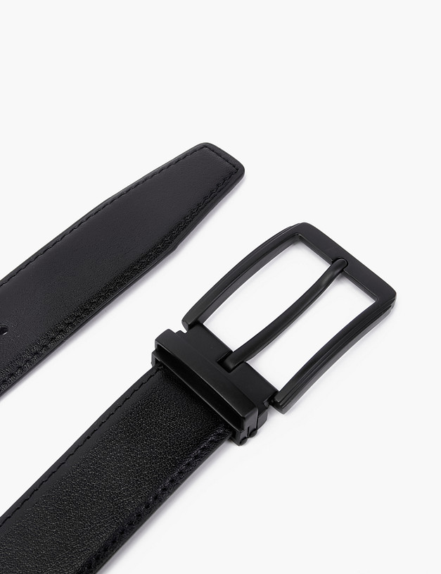 Черный мужской ремень MASCOTTE 727-2210-602 | ракурс 3