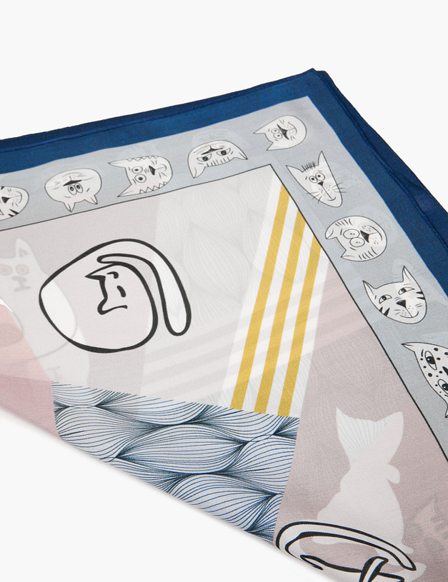 Серый женский платок MASCOTTE 779-5120-2110 | ракурс 3