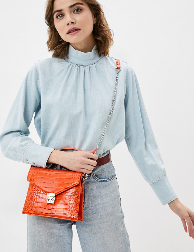 Коралловая женская сумка кросс-боди MASCOTTE 660-1106-613 | ракурс 1