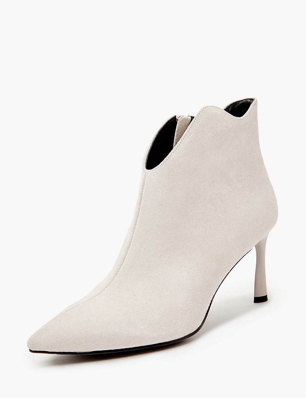 Молочные  женские ботильоны  MASCOTTE 126-410221-0201 | ракурс 3 Молочные  женские ботильоны  MASCOTTE 126-410221-0201 | ракурс 3