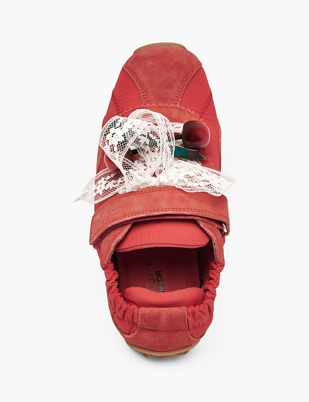 Красные кроссовки для девочек MASCOTTE 234-615811-0205 | ракурс 4