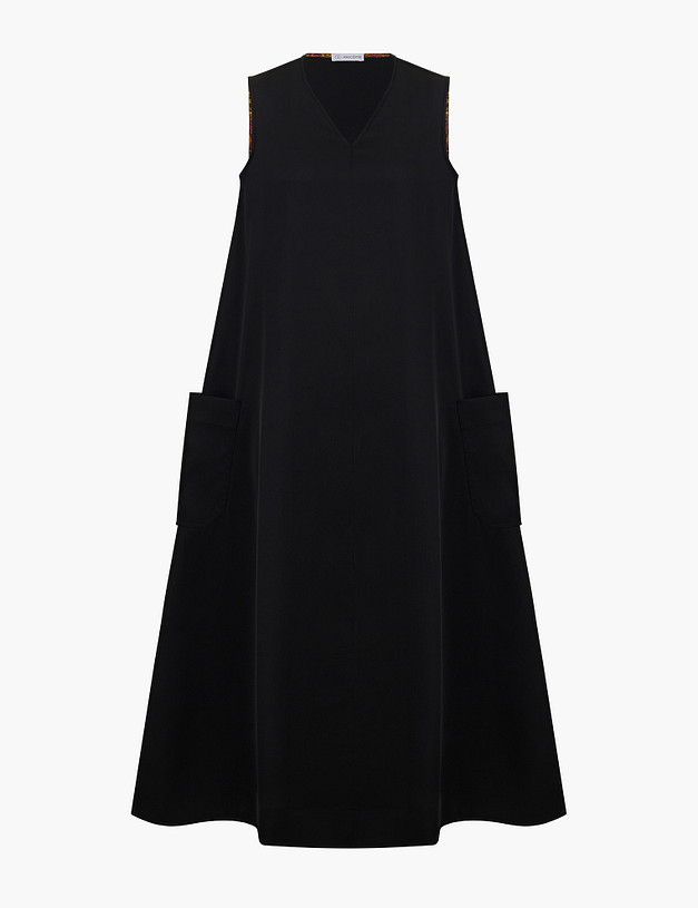 Черное женское платье MASCOTTE 998-5102-2402 | ракурс 7