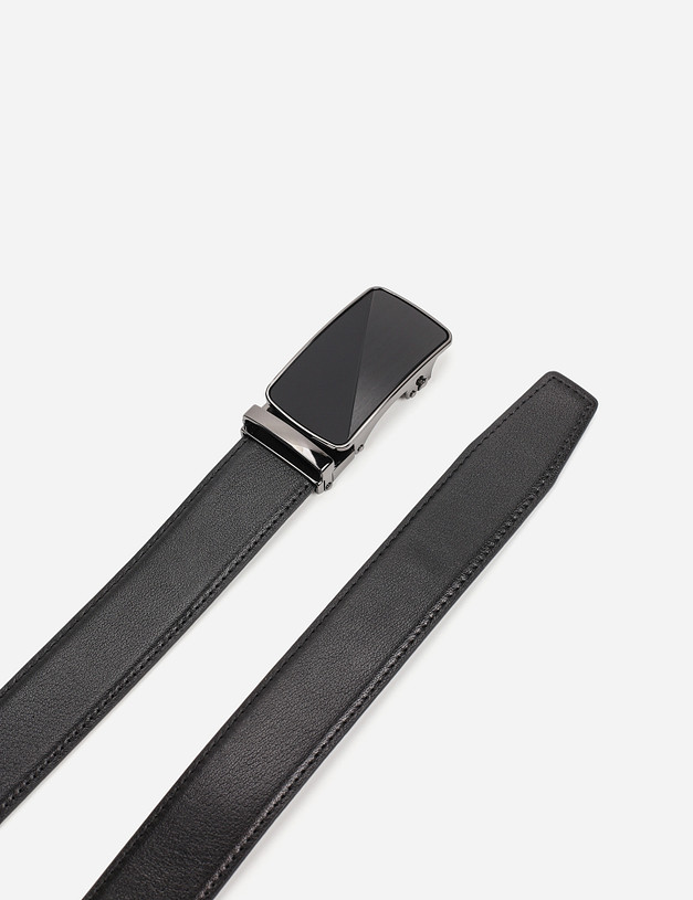 Черный мужской ремень MASCOTTE 727-1109-102 | ракурс 3 Черный мужской ремень MASCOTTE 727-1109-102 | ракурс 3