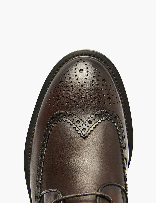 Коричневые мужские зимние ботинки MASCOTTE 175-520631-0109 | ракурс 4