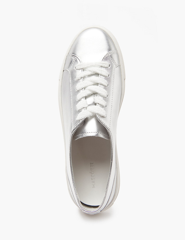 Серебристые женские кеды MASCOTTE 22-4120411-0116 | ракурс 4