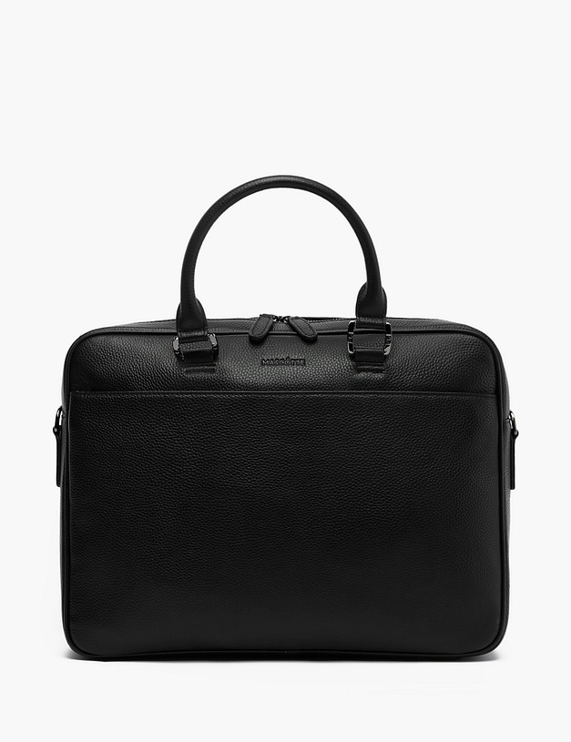Черный мужской портфель MASCOTTE 602-2124-102 | ракурс 2