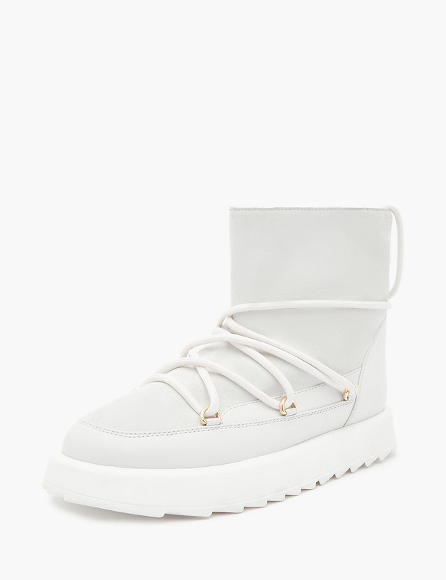 Белые женские угги MASCOTTE 47-3203433-0601 | ракурс 2