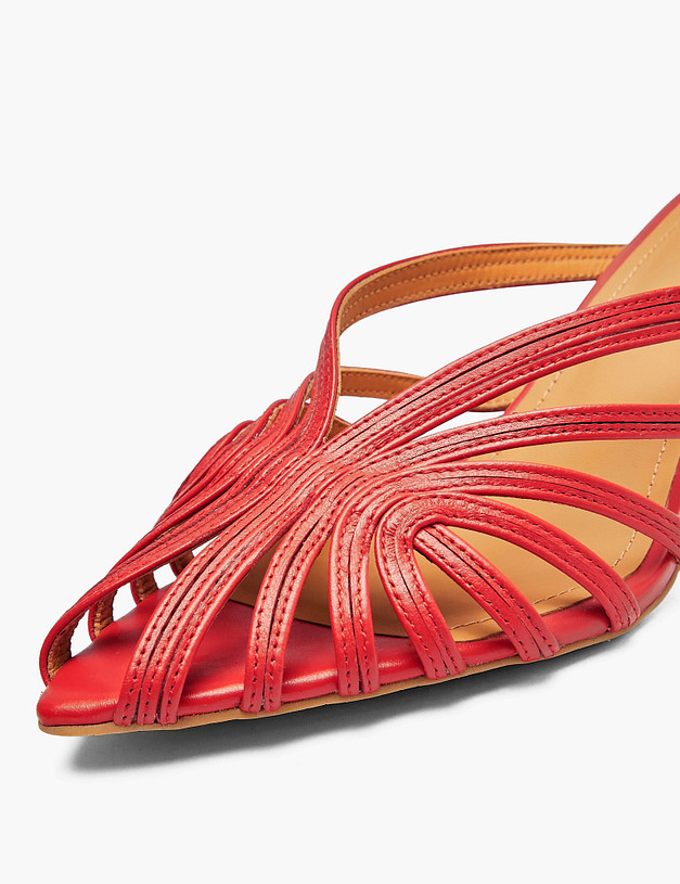 Красные женские мюли MASCOTTE 233-6103014-6545M | ракурс 6