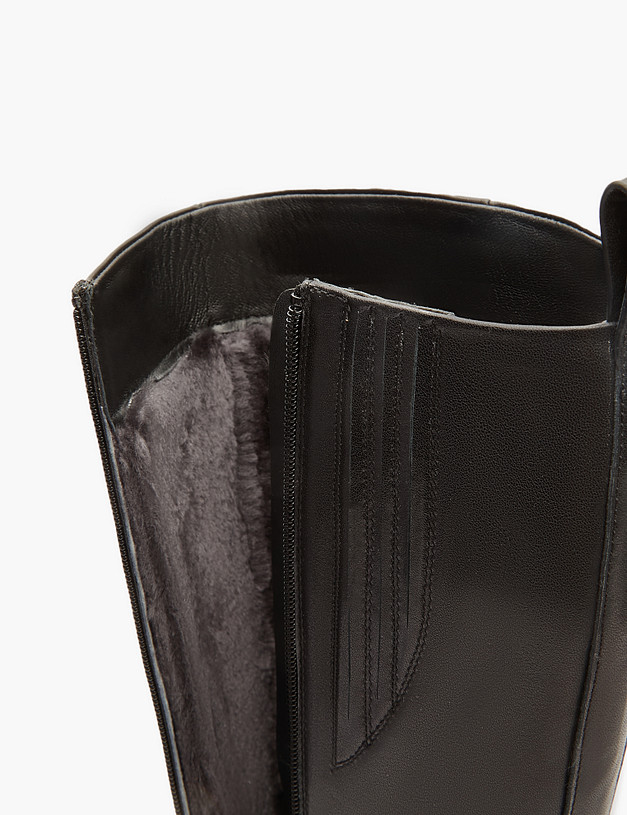 Черные женские зимние сапоги MASCOTTE 233-322432-3100M | ракурс 6