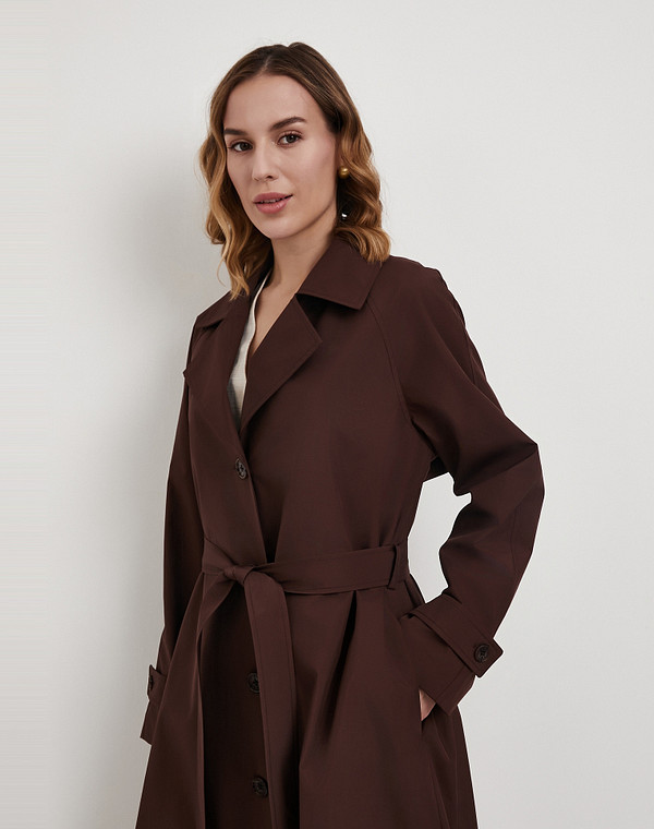 885-6114-2409 Плащ женский темн-коричн, Mascotte