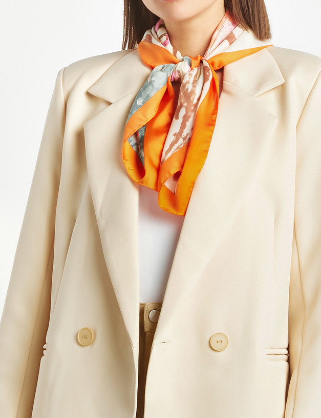 Бежевый женский платок MASCOTTE 763-2203-2408 | ракурс 1