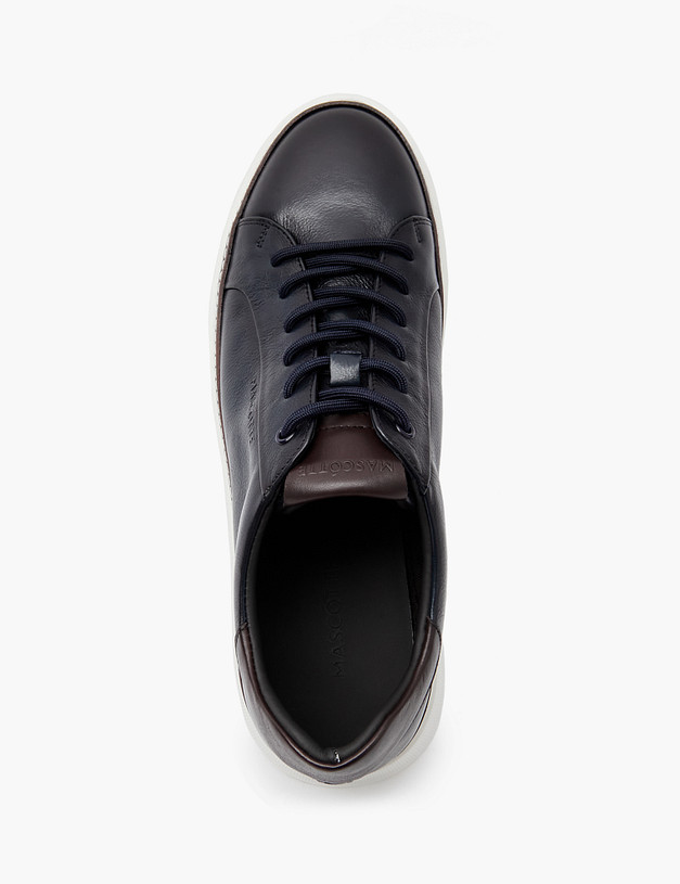 Синие мужские кеды MASCOTTE 128-418721-0103 | ракурс 4 Синие мужские кеды MASCOTTE 128-418721-0103 | ракурс 4