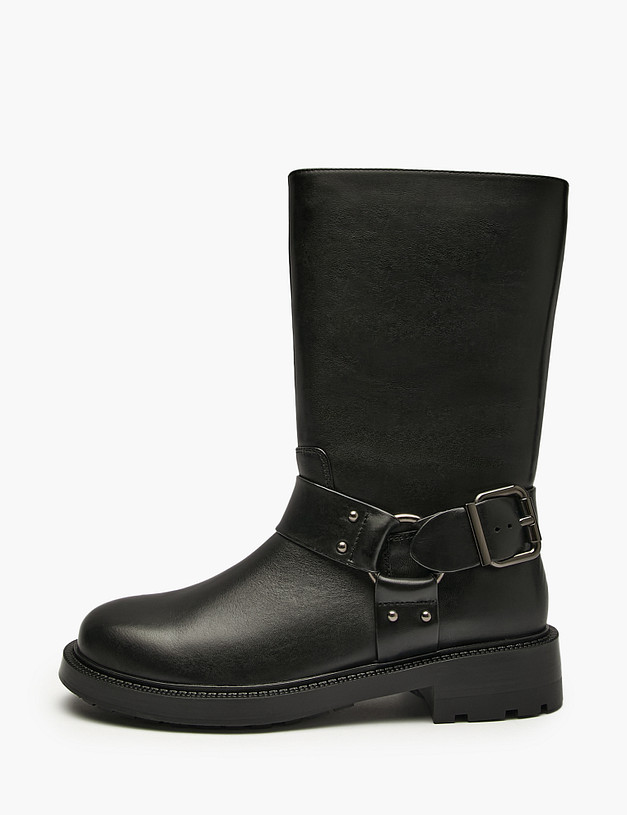 Черные женские полусапоги MASCOTTE 15-5283224-0102 | ракурс 1