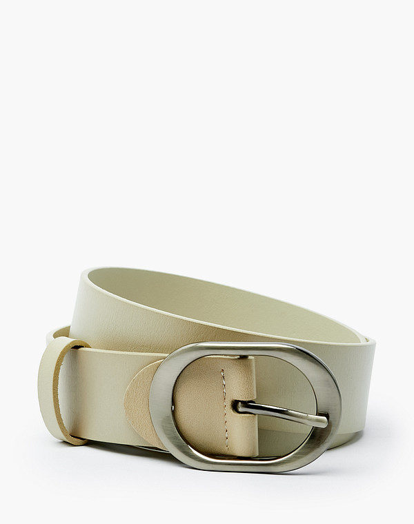 701-2207-601 Ремень жен. кож.спилок беж, Mascotte