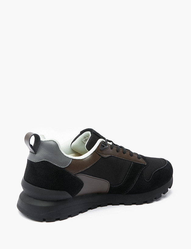 Черные зимние мужские кроссовки MASCOTTE 189-2212357-0202 | ракурс 4