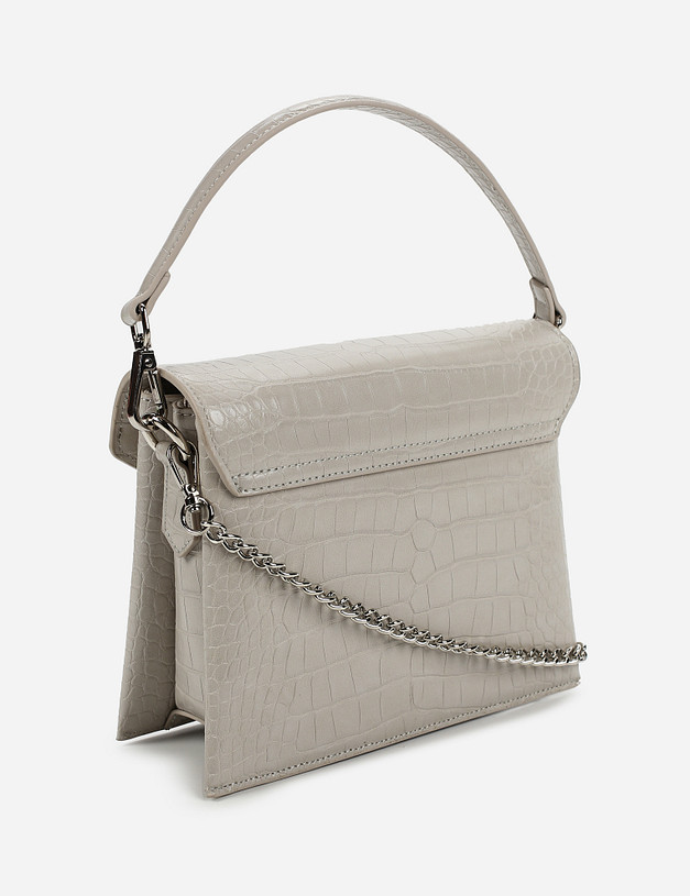 Серая женская сумка кросс-боди MASCOTTE 660-1106-610 | ракурс 3