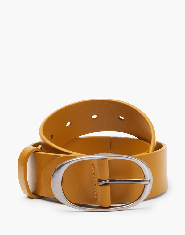 701-2108-618 Ремень жен. кож.спилок/б.п. желт, Mascotte