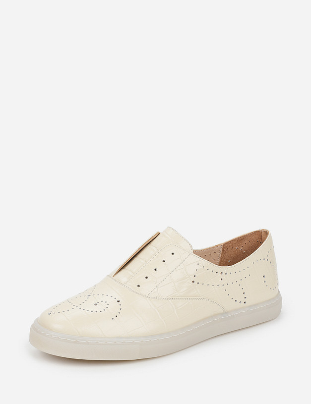 Белые женские полуботинки MASCOTTE 99-1100411-0101 | ракурс 3