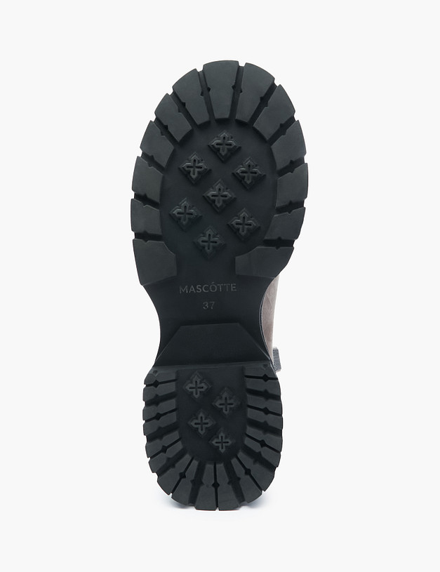 Бежевые женские челси из велюра MASCOTTE 126-220922-0608 | ракурс 5