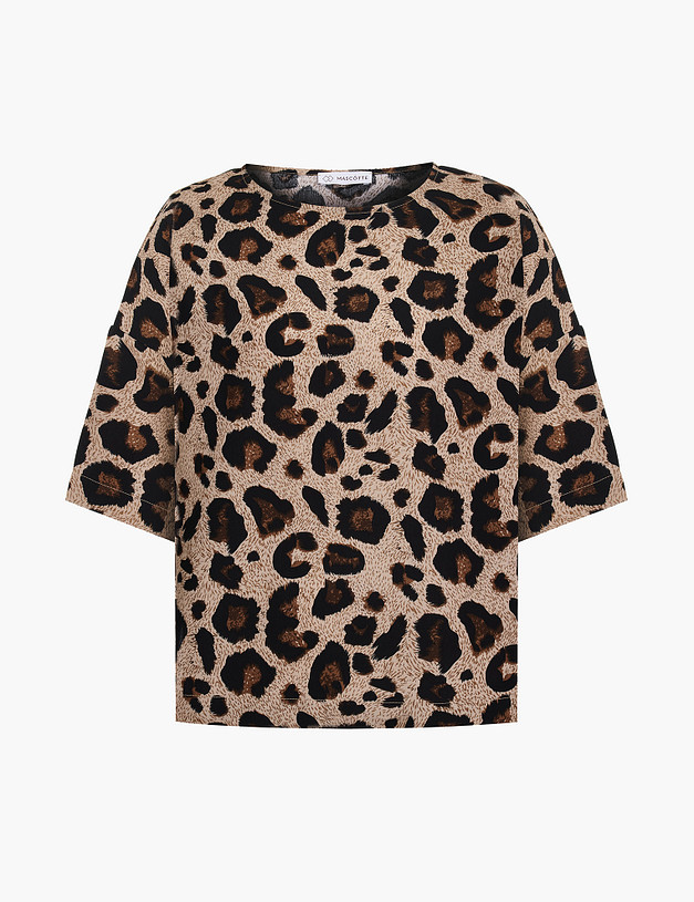 Бежевая женская футболка MASCOTTE 790-6102-2428 | ракурс 1