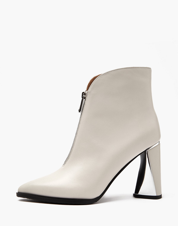 100-410411-0501 Ботинки женские нат.кожа/нат.кожа молочн, Mascotte