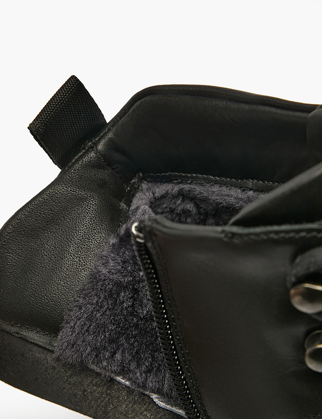 Черные мужские зимние ботинки MASCOTTE 175-525532-0102 | ракурс 7