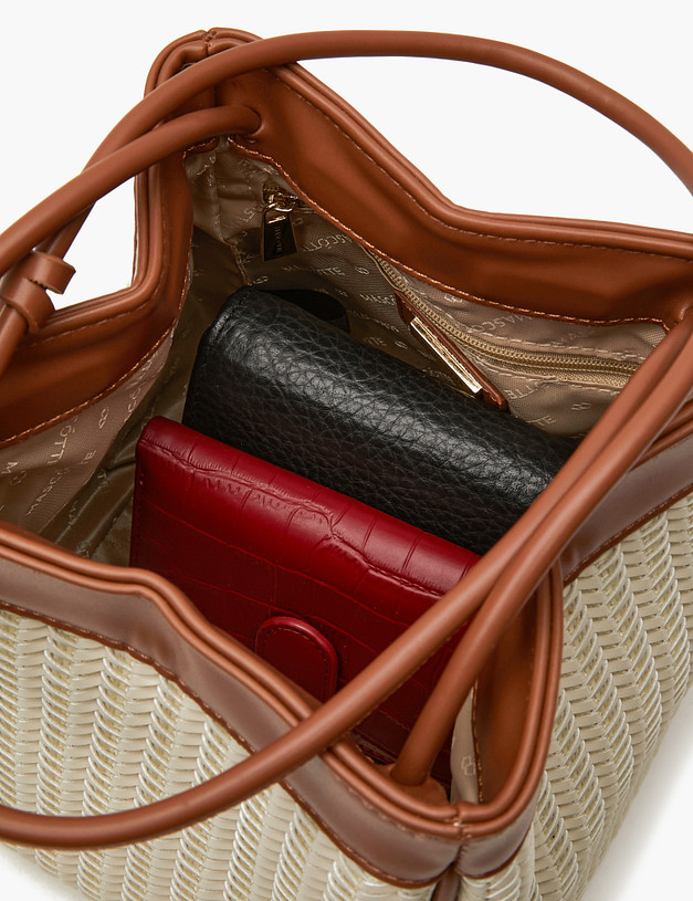 Молочная женская сумка MASCOTTE 647-4118-201 | ракурс 7 Молочная женская сумка MASCOTTE 647-4118-201 | ракурс 7