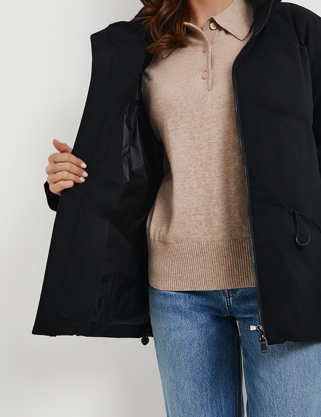 Черный женский пуховик MASCOTTE 971-5218-2402 | ракурс 4