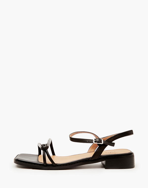 126-411011-0602 Туфли летние женские и.кожа-текстиль/нат.кожа черн-серебр, Mascotte