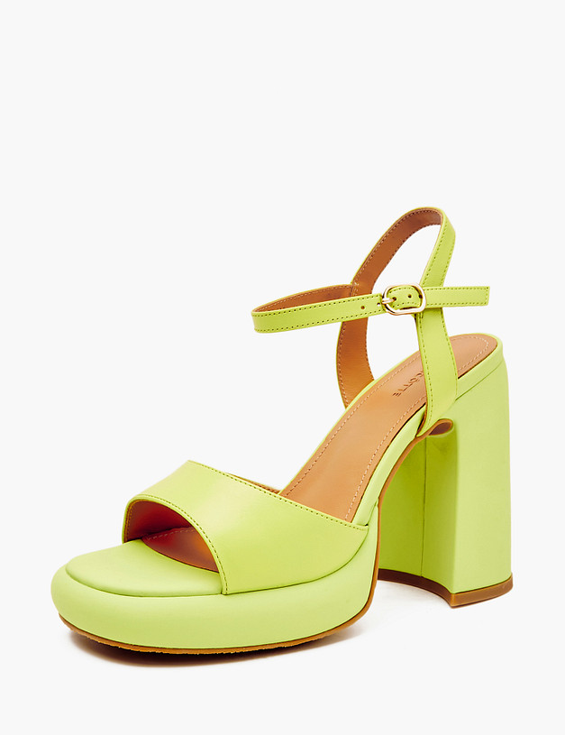 Зеленые женские босоножки MASCOTTE 233-4123711-6547M | ракурс 4