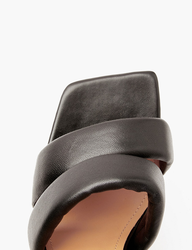 Черные кожаные женские босоножки MASCOTTE 233-415211-0502 | ракурс 4