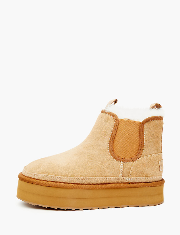 Бежевые женские угги MASCOTTE 234-3206533-0208 | ракурс 1 Бежевые женские угги MASCOTTE 234-3206533-0208 | ракурс 1