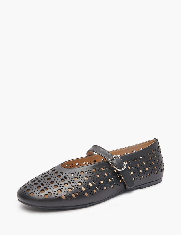 Черные женские балетки MASCOTTE 15-5160812-3100M | ракурс 4 Черные женские балетки MASCOTTE 15-5160812-3100M | ракурс 4