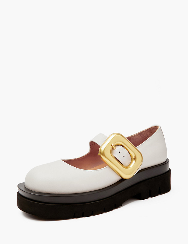 Молочные женские туфли Мэри Джейн MASCOTTE 47-4126311-7115M | ракурс 2