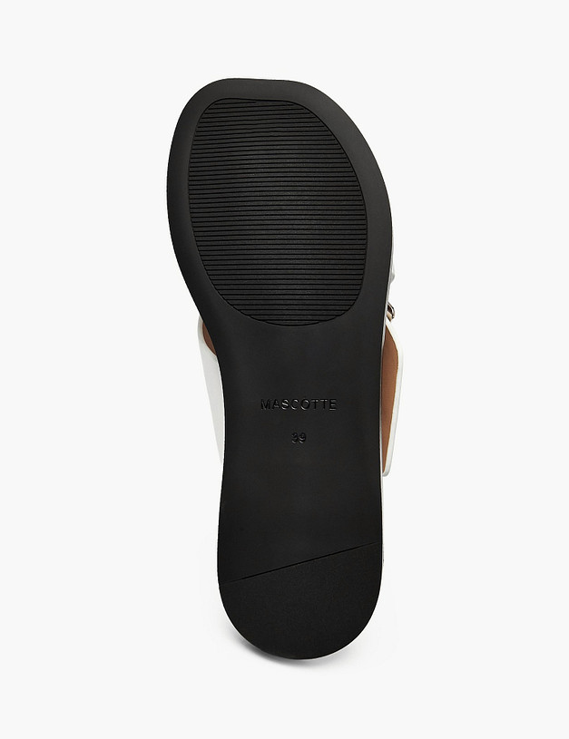 Белые женские сабо MASCOTTE 58-612011-0101 | ракурс 5