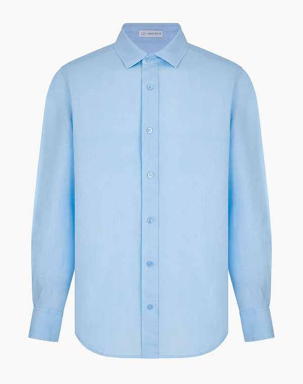 834-6102-2711 Верхняя сорочка мужская голуб, Mascotte