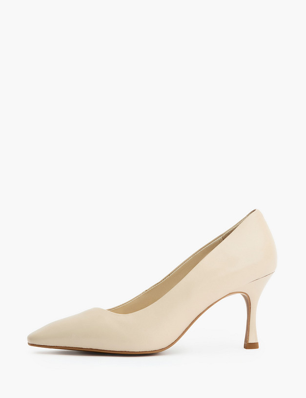 Бежевые кожаные женские туфли MASCOTTE 233-3181611-3539M | ракурс 1