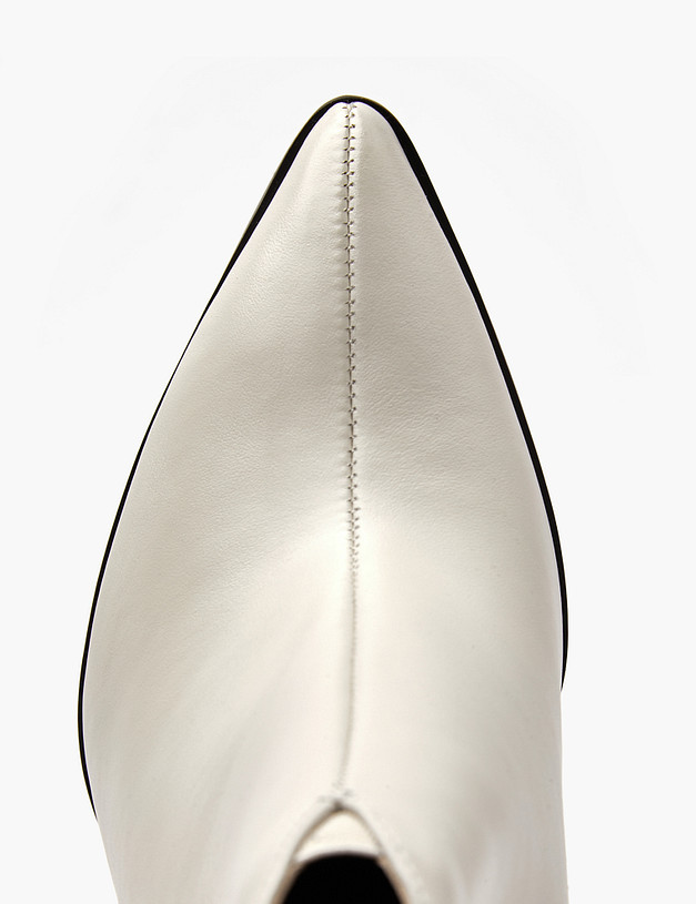 Молочные женские ботильоны на высоком каблуке MASCOTTE 100-410121-7115M | ракурс 4