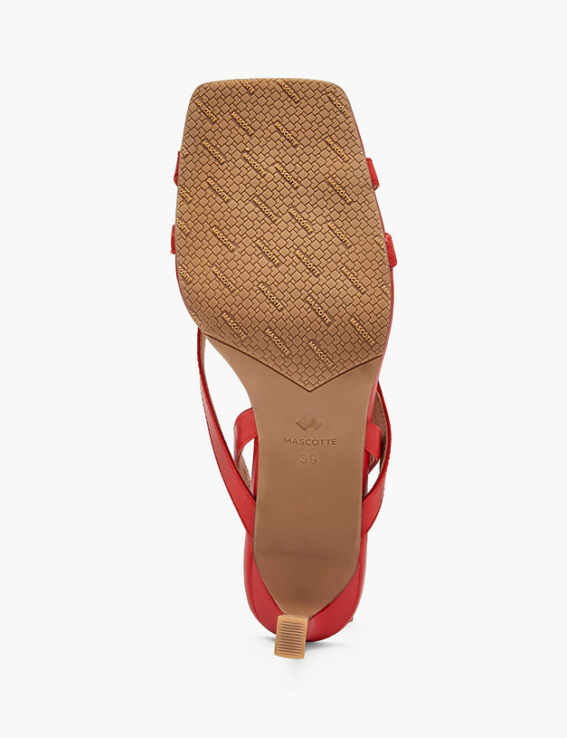 Красные женские босоножки MASCOTTE 126-610611-6545M | ракурс 5