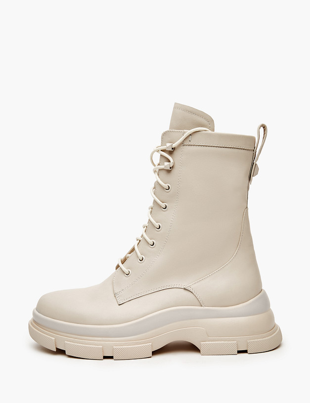 Бежевые женские зимние ботинки MASCOTTE 233-3201934-7137M | ракурс 1